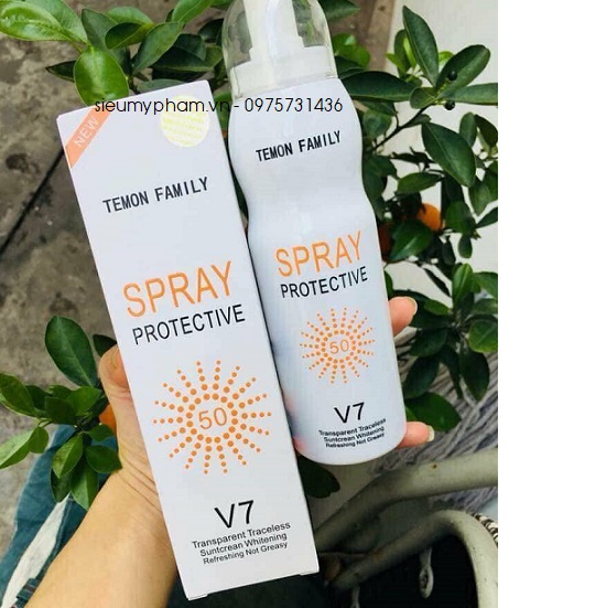 Kem chống nắng dạng Xịt Spray Protective V7