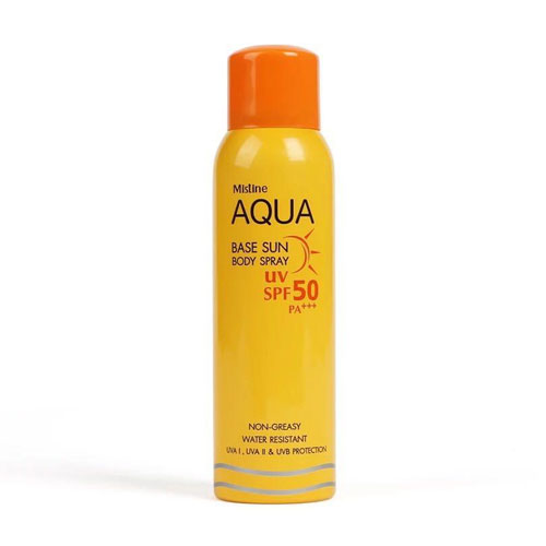 Xịt Aqua Base Sun Body Spray Mistine UV Spf 50